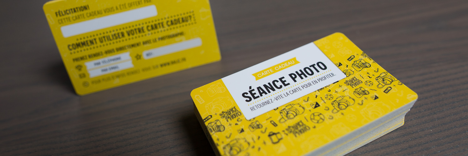 Carte cadeau - Séance photo Carte cadeau pour séance photo