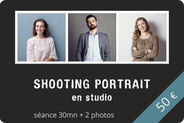 Shooting portrait en studio